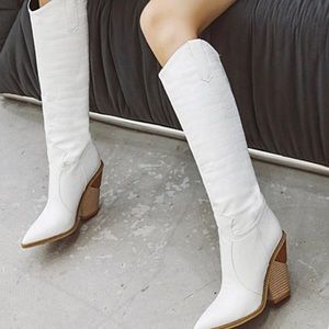 Knee high coy boy boots high end look alike